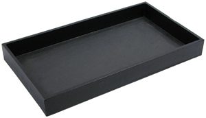 1-2V(BK)**1 1/2" H utility tray - Black velvet
