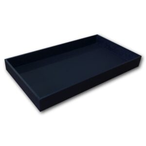 1-3P(BK)**Plastic stackable full size 2"H tray - Black