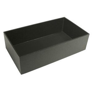 1-5(BK)**4"H standard size utility tray - Black