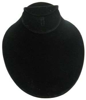172-2(BK)**Medium LAY-DOWN Bust - Black velvet
