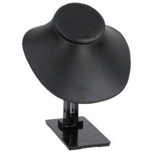 180-3LT(BK)**@ADJUSTABLE STAND Small Wide Bust - Black Leather