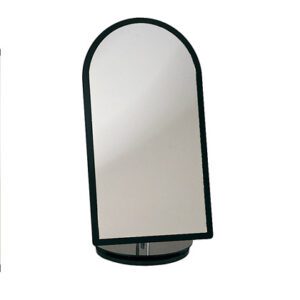 1804-1**Black frame round - top mirror (Swivel base)