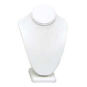 189-6L(W)**(6 1/4"H) Standing bust-white leather(set 15)