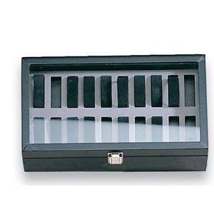 217-2C**Deluxe watch tray with view-top lid