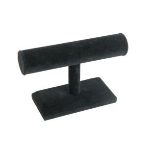 219(BK)**1-Round "T" bar (Small) - Black velvet