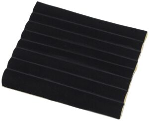 222-84L**Faux leather ring slot foam (7-section) - Black