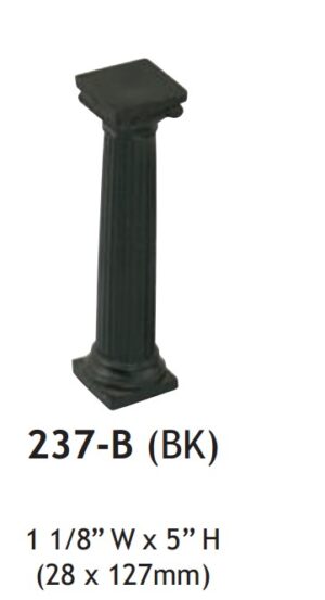 237-B(BK)**MEDIUM Ionic capital column - Black
