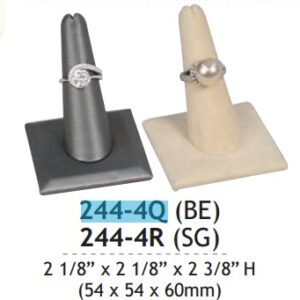 244-4Q(BE)**Finger ring stand** square base - beige