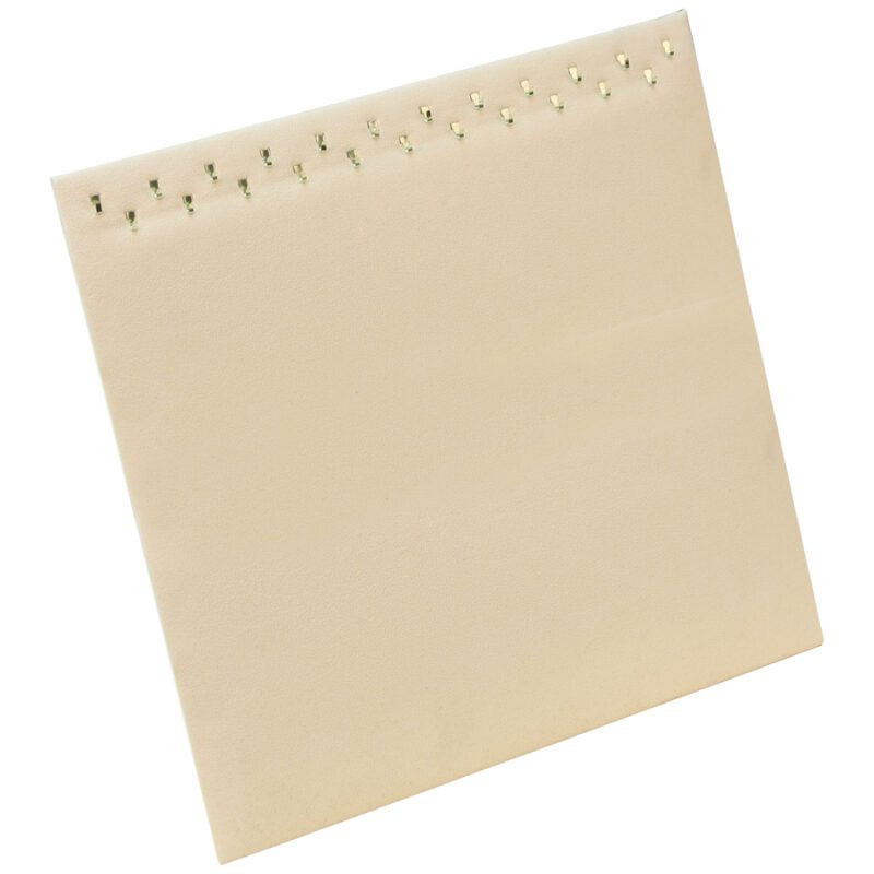 68-H1AQ(BE)**Chain pad w/Easel (23-hook) - Beige faux suede