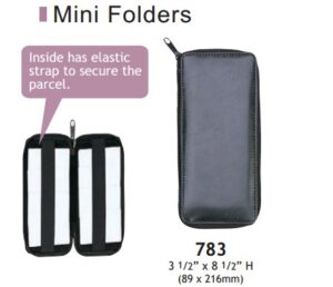 783**Large zippered wallet - 3 1/2" x 8 1/2"