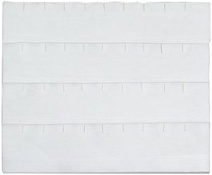 92-E4L(W)**Half-size Leatherette post earring pad - White