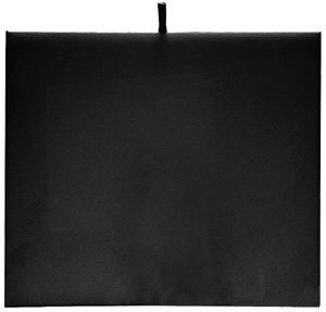 93-4L(BK)**Half-size Faux leather pad - Black