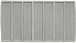96-07(G)**Flocked full-size tray liner (7-section) - Grey