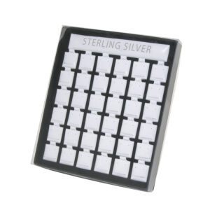 97-E13**Display paper box w/36- (Silver) puff pad