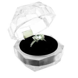 BX1010**Deluxe crystal RING boxes - diamond cut