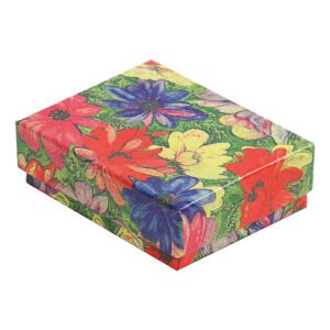 BX2811-FL**Cotton Filled Box (FLOWERS)-2 1/8x1 5/8x3/4