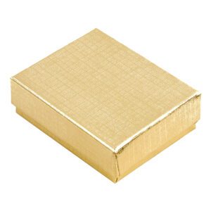 BX2810A**Cotton Filled Box (Linen Gold)-1 7/8"x1 1/4"x5/8"