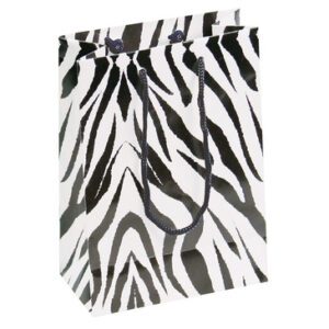 Item No. BX4703**Shopping Tote (zebra)-4 3/4x2 1/2x6 3/4