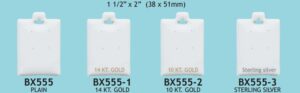 Item No. BX555**1 1/2" X 2" - White 2 pr. puff pad