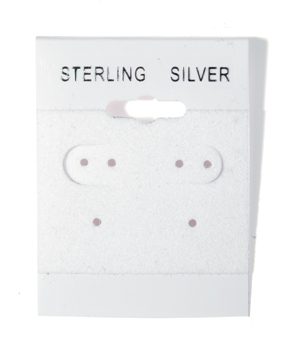 Item No. BX561-1S**White 1 1/2"x2"(SterligSilver)Hanging card,100 p/b