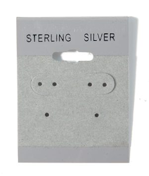 Item No. BX561-2S**Grey 1 1/2"x2"(SterlingSilver)Hanging card,100 p/b