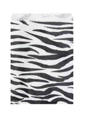 EN095**6" x 9" paper gift bag (Zebra Print)