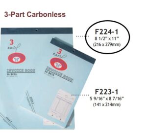 Item No. F224-1**3-Part(50set) Invoice Carbonless Paper(X-large)