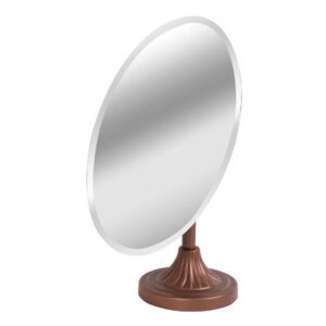Item No. MR-1251-BZ**OVAL Mirror Metal Stand - Bronze base