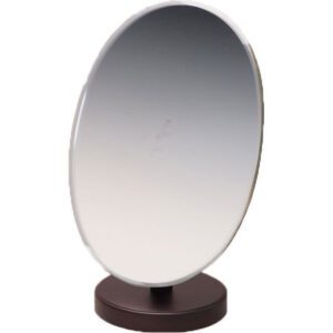 Item No. MR-1816W-DW**Oval wooden frame mirror - Dark Walnut