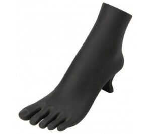 PB22(BK)**Polystyrene Toe ring/Ankle bracelet display -Black