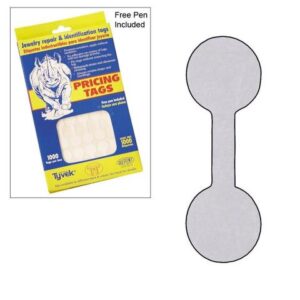 Item No. TA72**Silver paper tag (round) - 1008pcs/bag